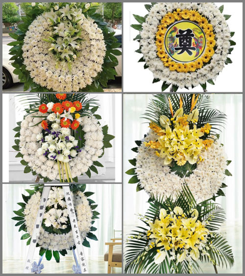 福建龙岩漳平市官田乡山贝村花圈速递